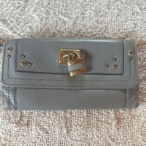 Vintage Chloe Gray padlock wallet